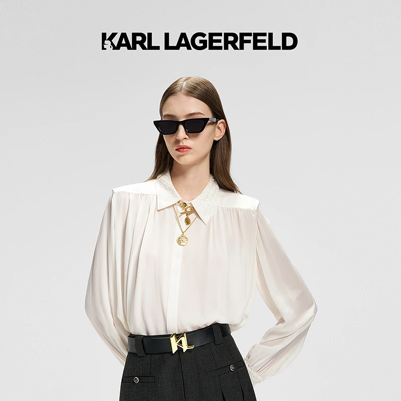 【官方】KARL LAGERFELD卡尔拉格斐2025春季新款衬衫老佛爷M21E1611