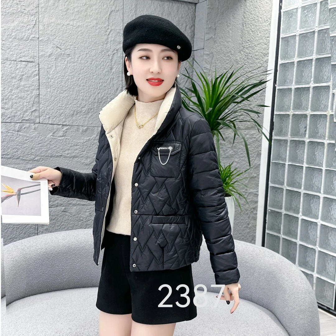 百花果【专柜品质】冬季新款时尚减龄棉服外套显瘦遮肉气质短款棉衣