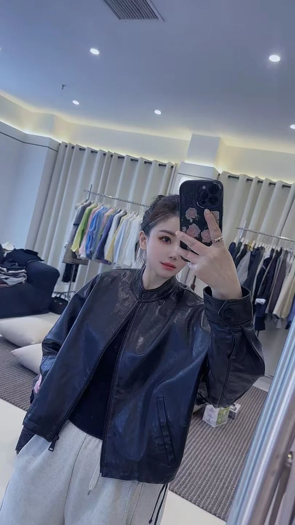 立领短款休闲外套