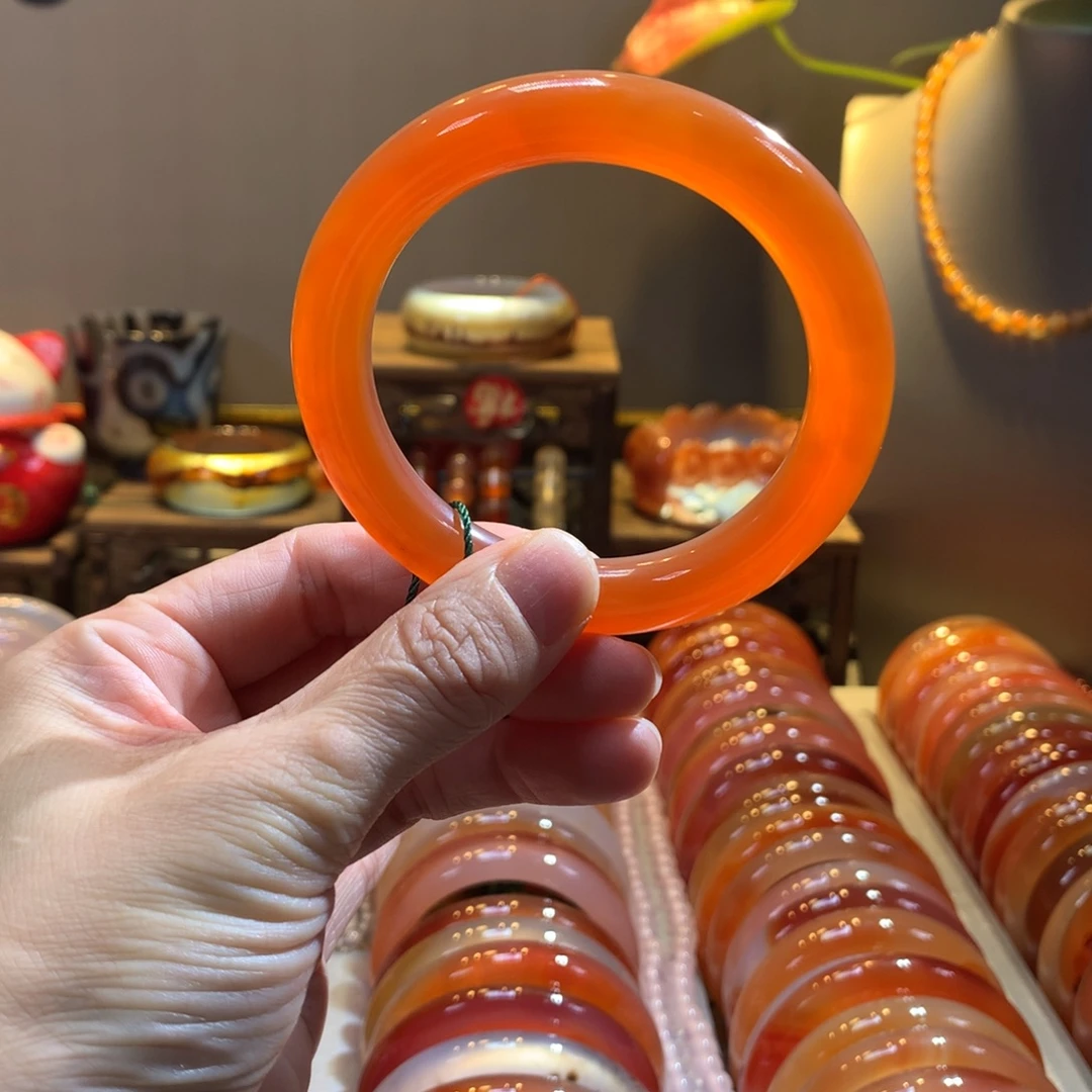 玛瑙/玉髓未镶嵌手镯15号