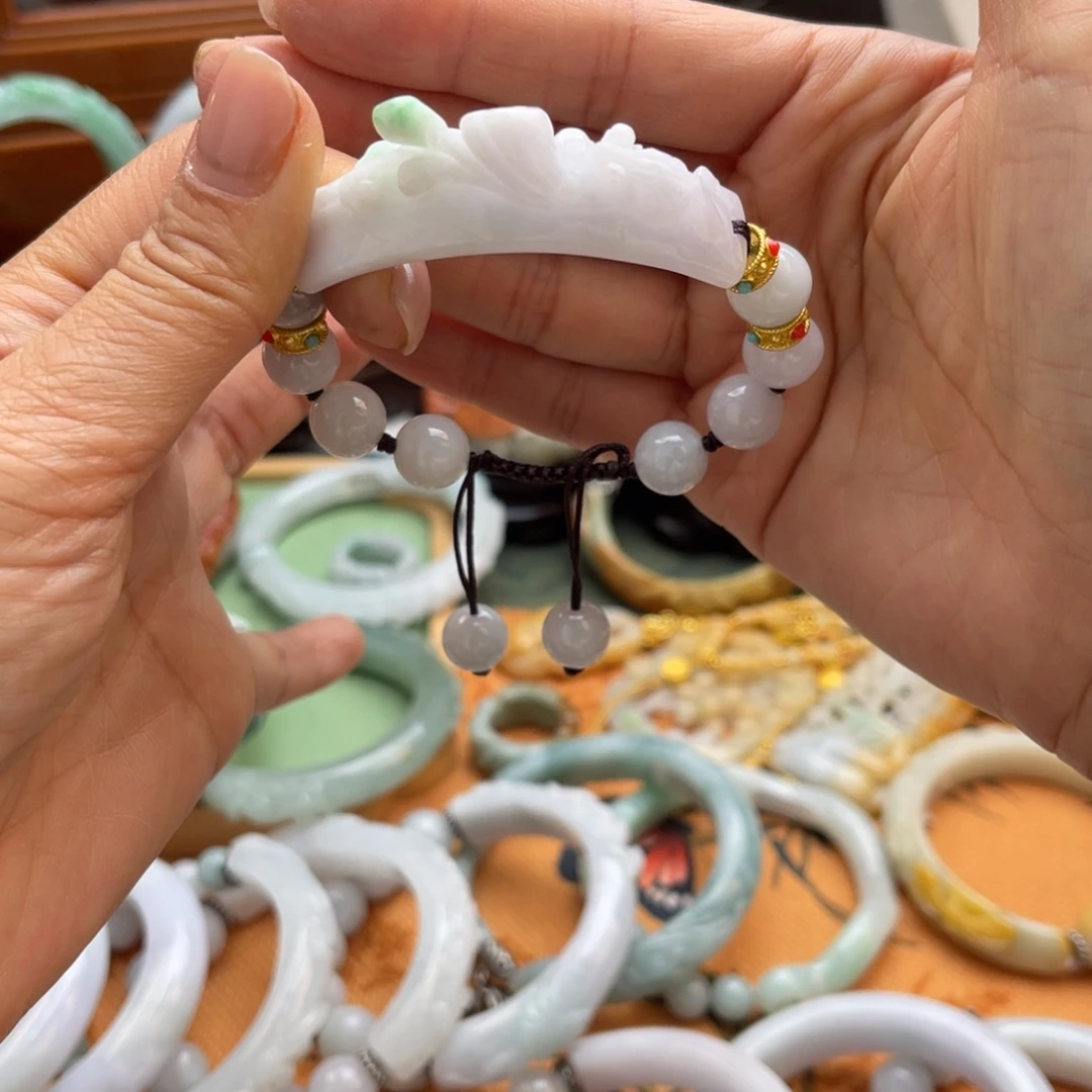 翡翠未镶嵌手链手链