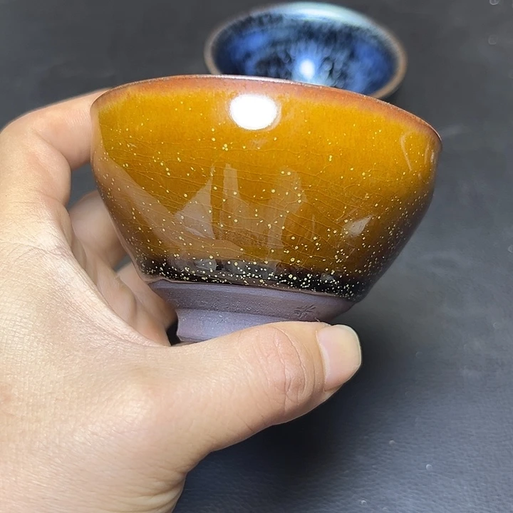 茶盏建盏花月夜9.5口径