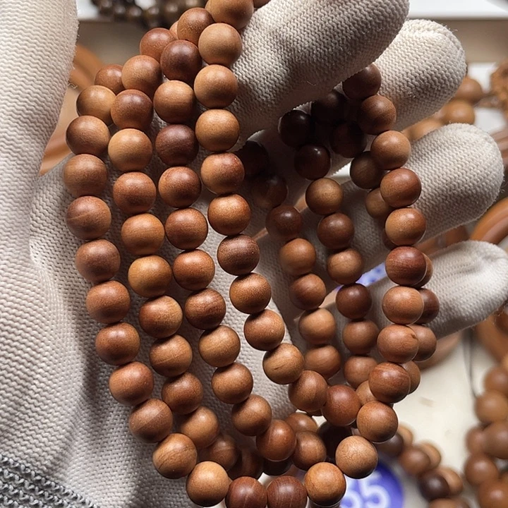 手串/手链檀香木老山檀香108/08红肉横纹老料