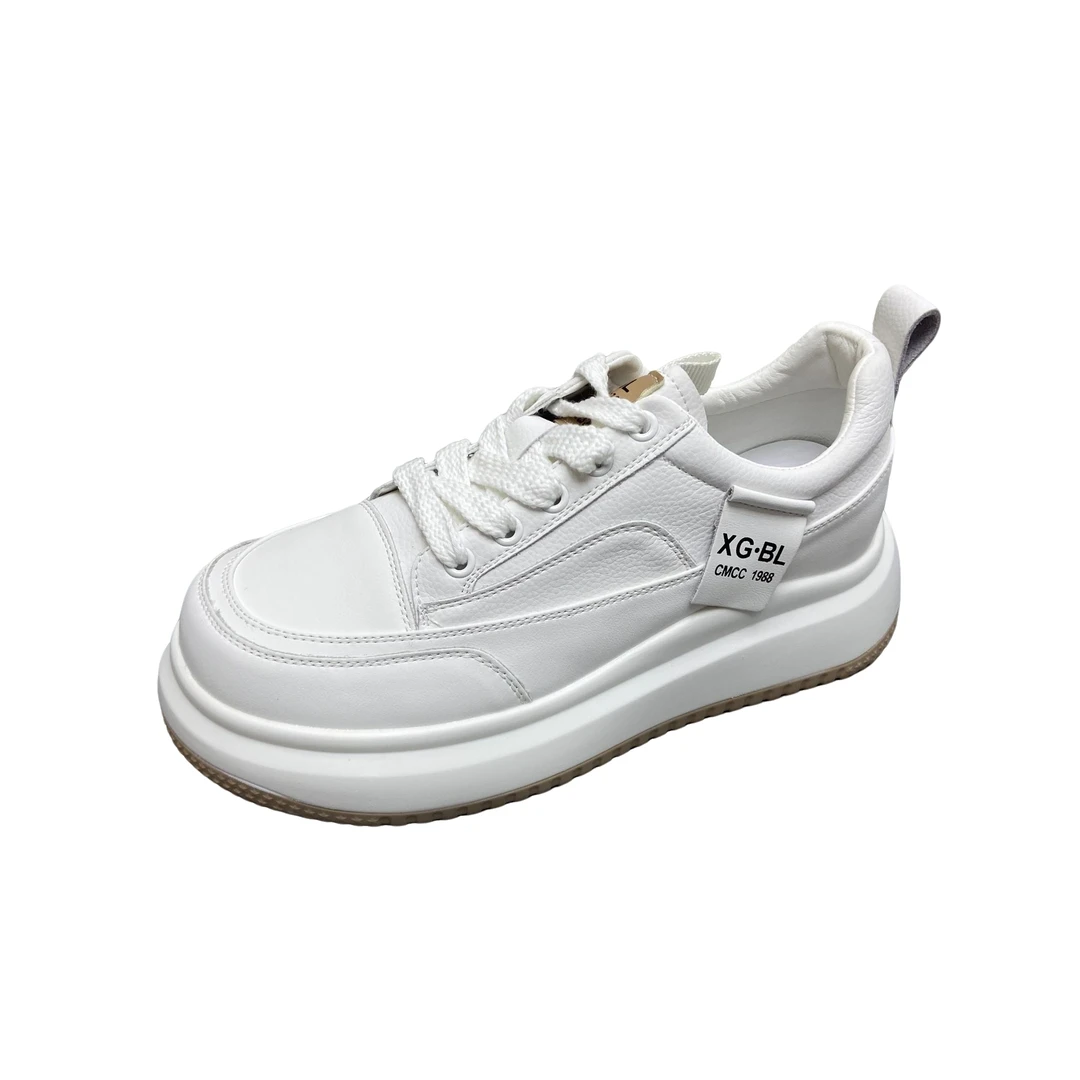 2818 6150 真皮厚底休闲板鞋 （标准尺码）（茹）