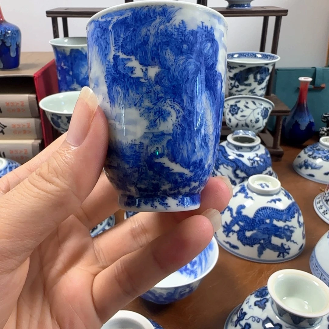 杯子景德镇纯手工陶瓷的111111
