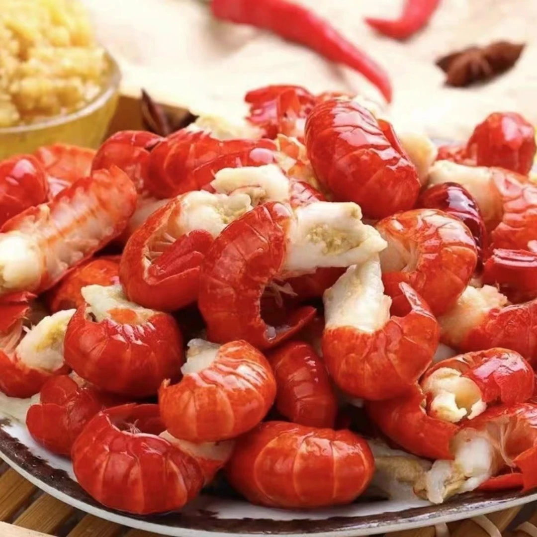 【5包5斤】新鲜现剥龙虾尾肉质紧实Q谈顺丰包邮送料包每包130粒左右