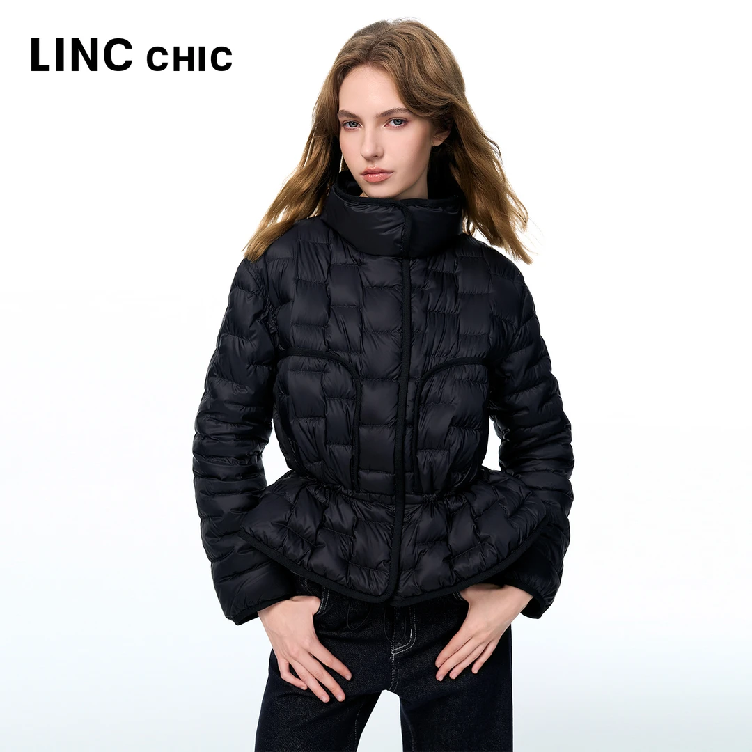 LINCCHIC/金羽杰收腰显瘦短款轻羽绒 Y25801306