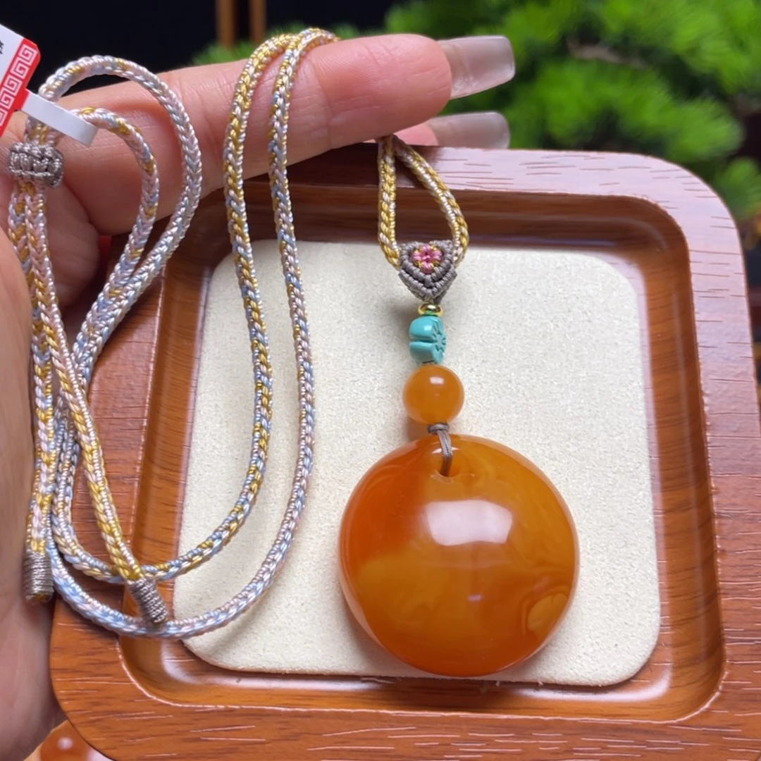 未镶嵌颈饰蜜蜡项链