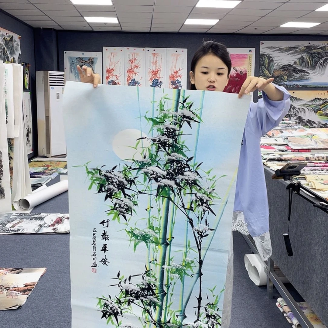 国画作品小姐姐放漏…