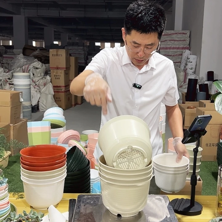 矮陶口18高12米色5个无托