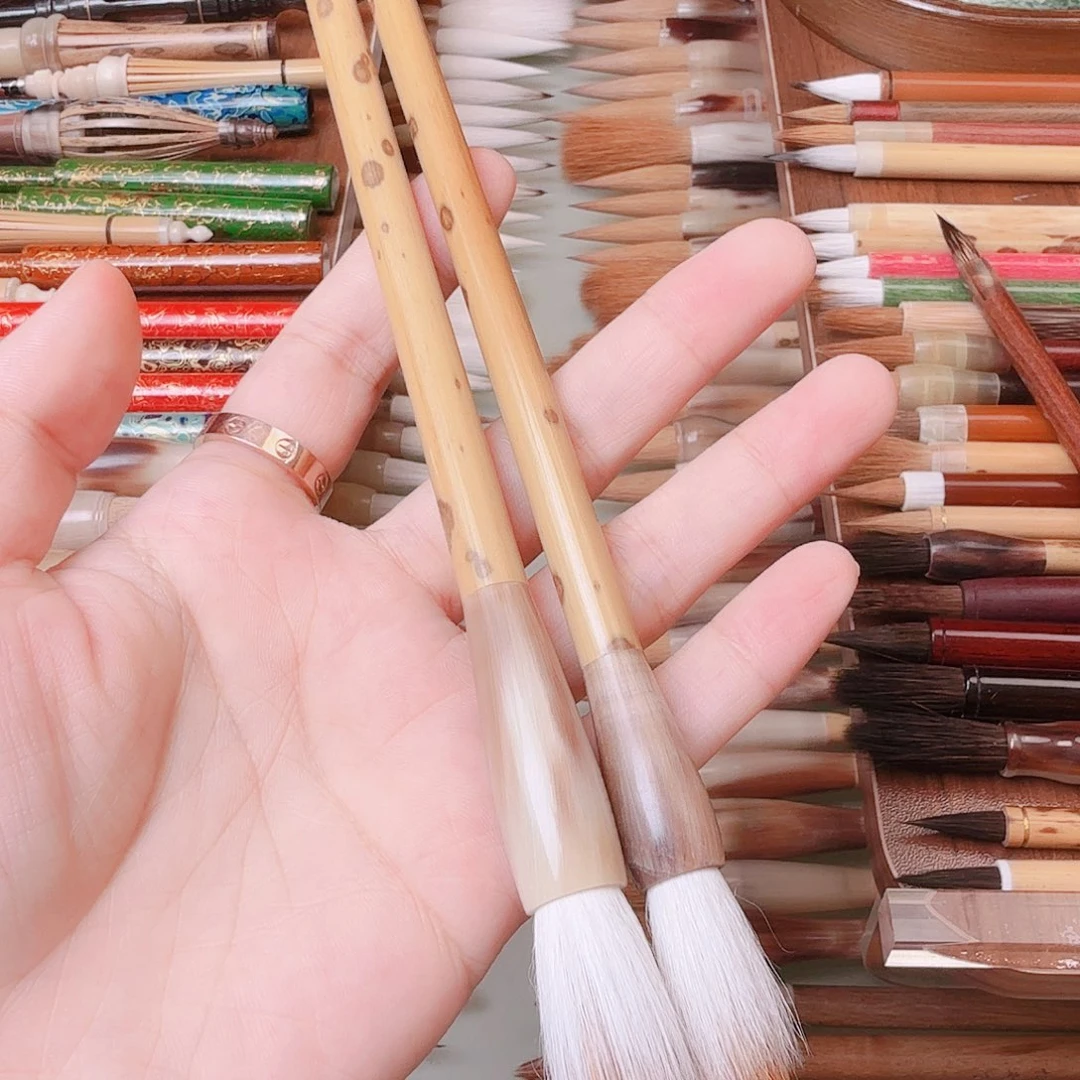 旭***旯一对纯元尾纯狼羊兼毫