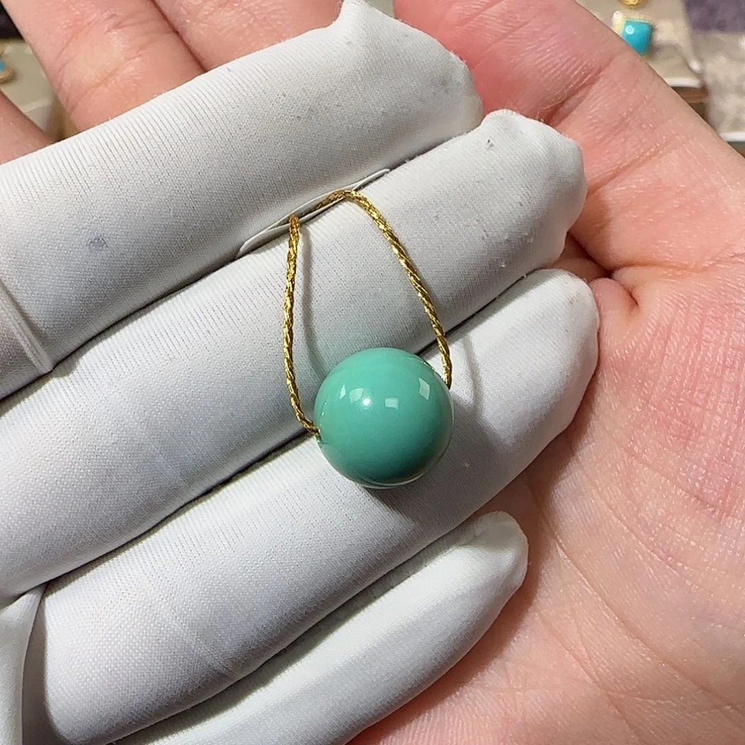 绿松石未镶嵌11mm➕单珠