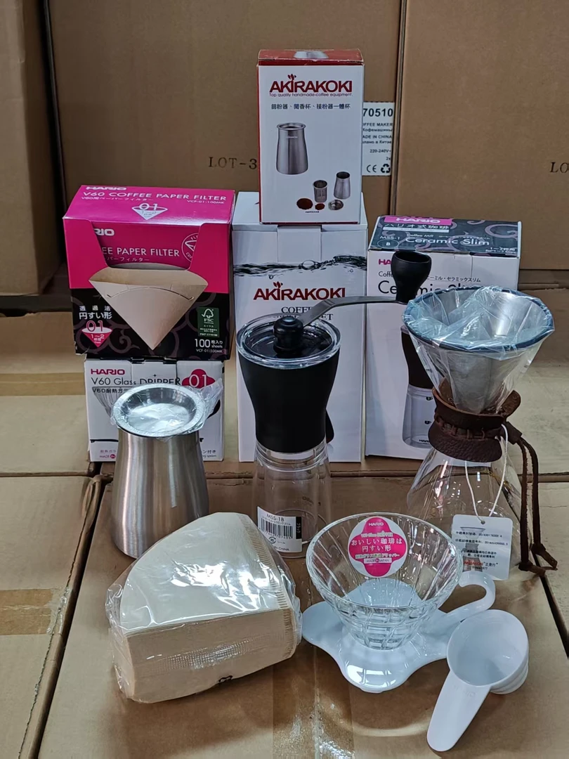 未拆封  日单哈里欧 台湾正晃行高端手冲咖啡套装