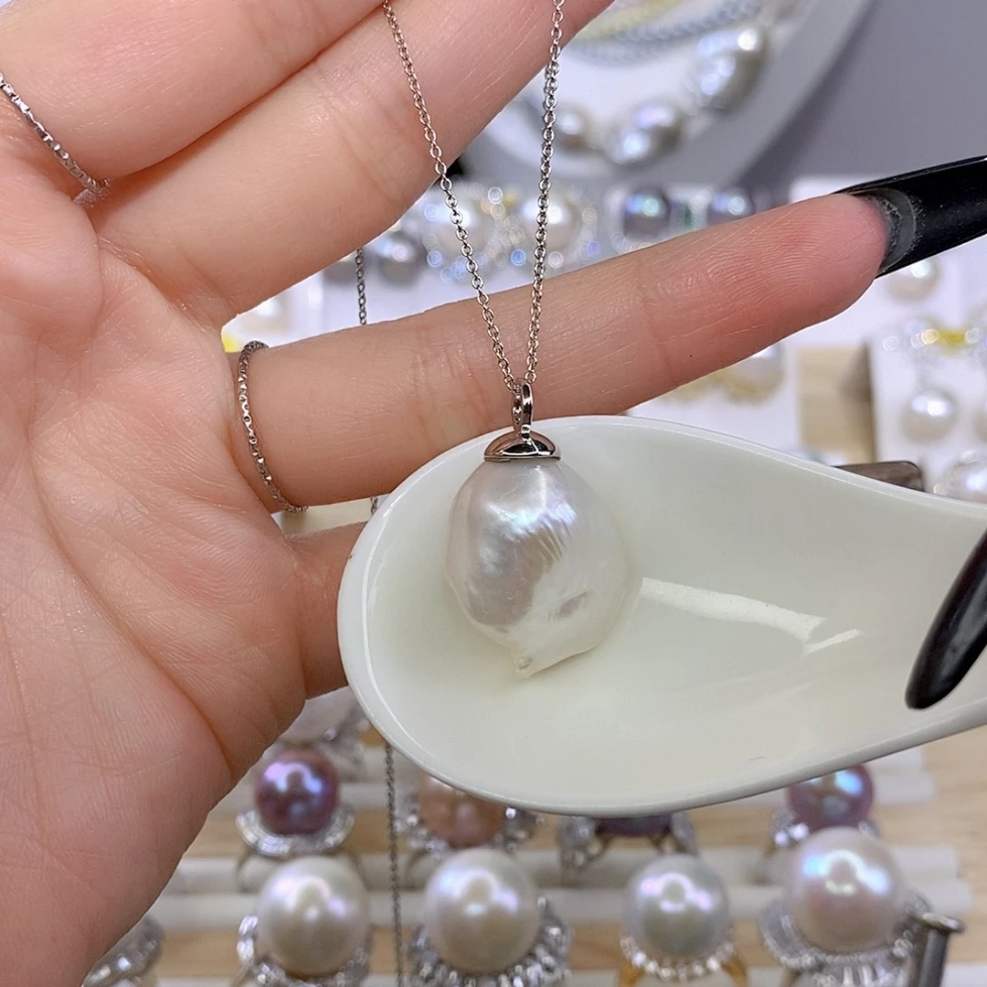 合金颈饰淡水珍珠F