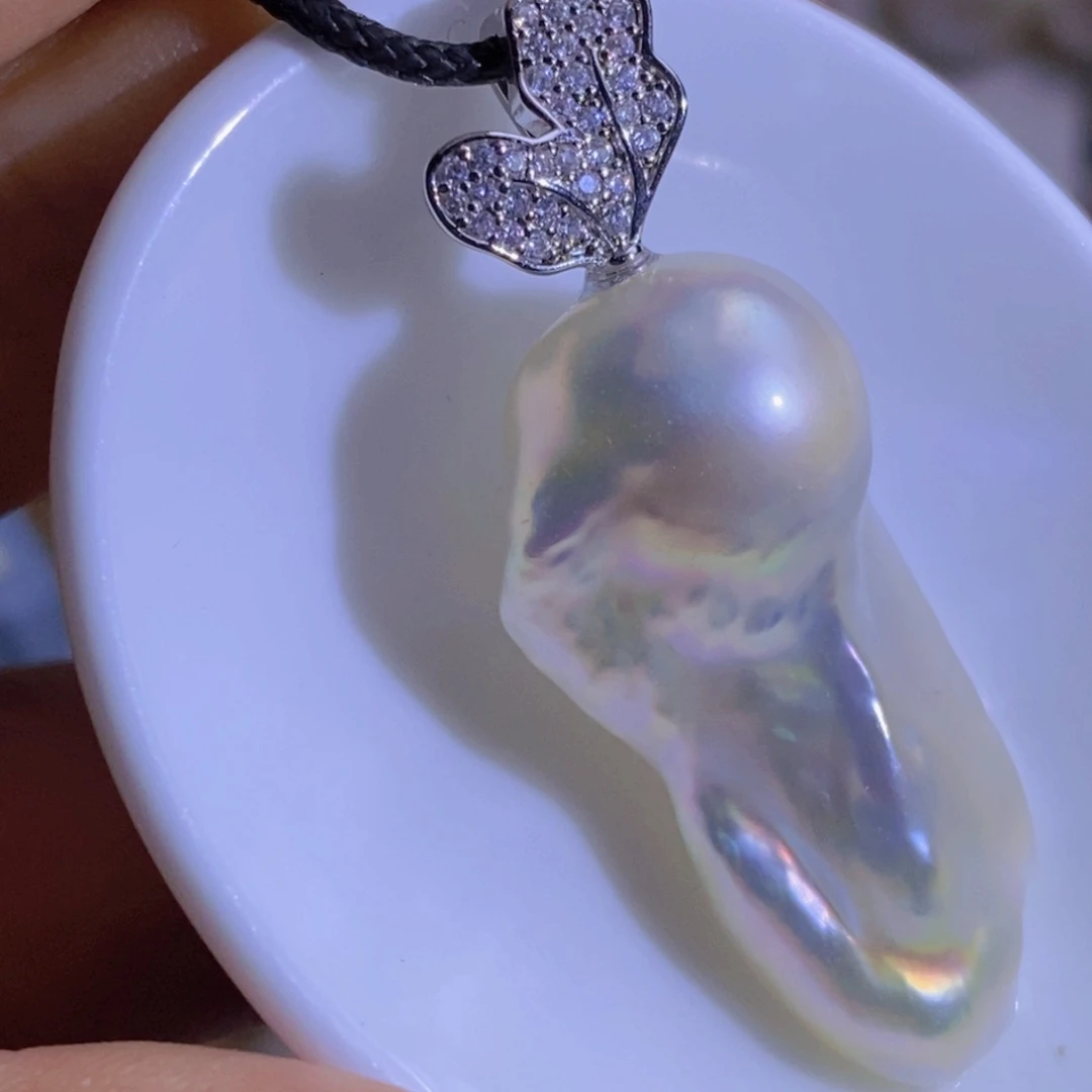 天然淡水珍珠（微瑕）合金淡水珍珠