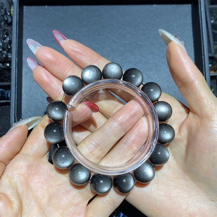 黑曜岩手链未镶嵌无***羊