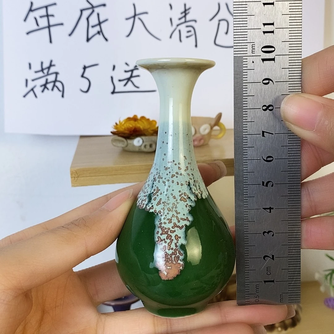 摆件景德镇高温陶瓷小花瓶