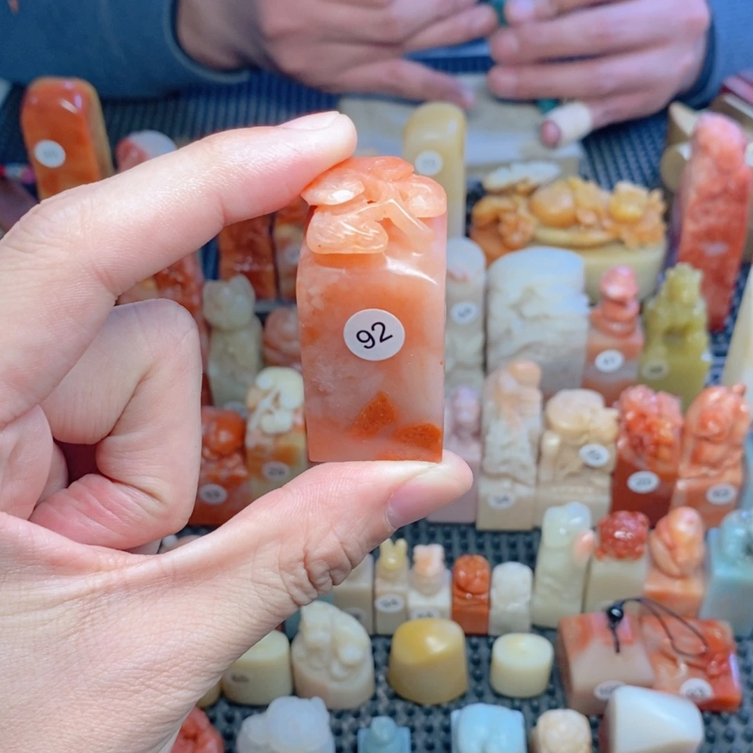 寿山石印石晓*姐手工篆刻