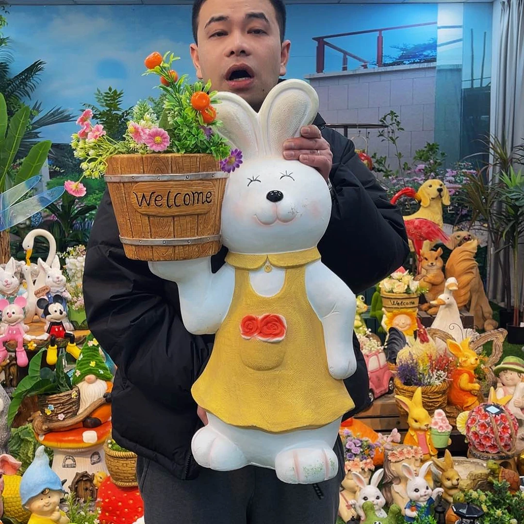 红陶花园庭院摆件&000&