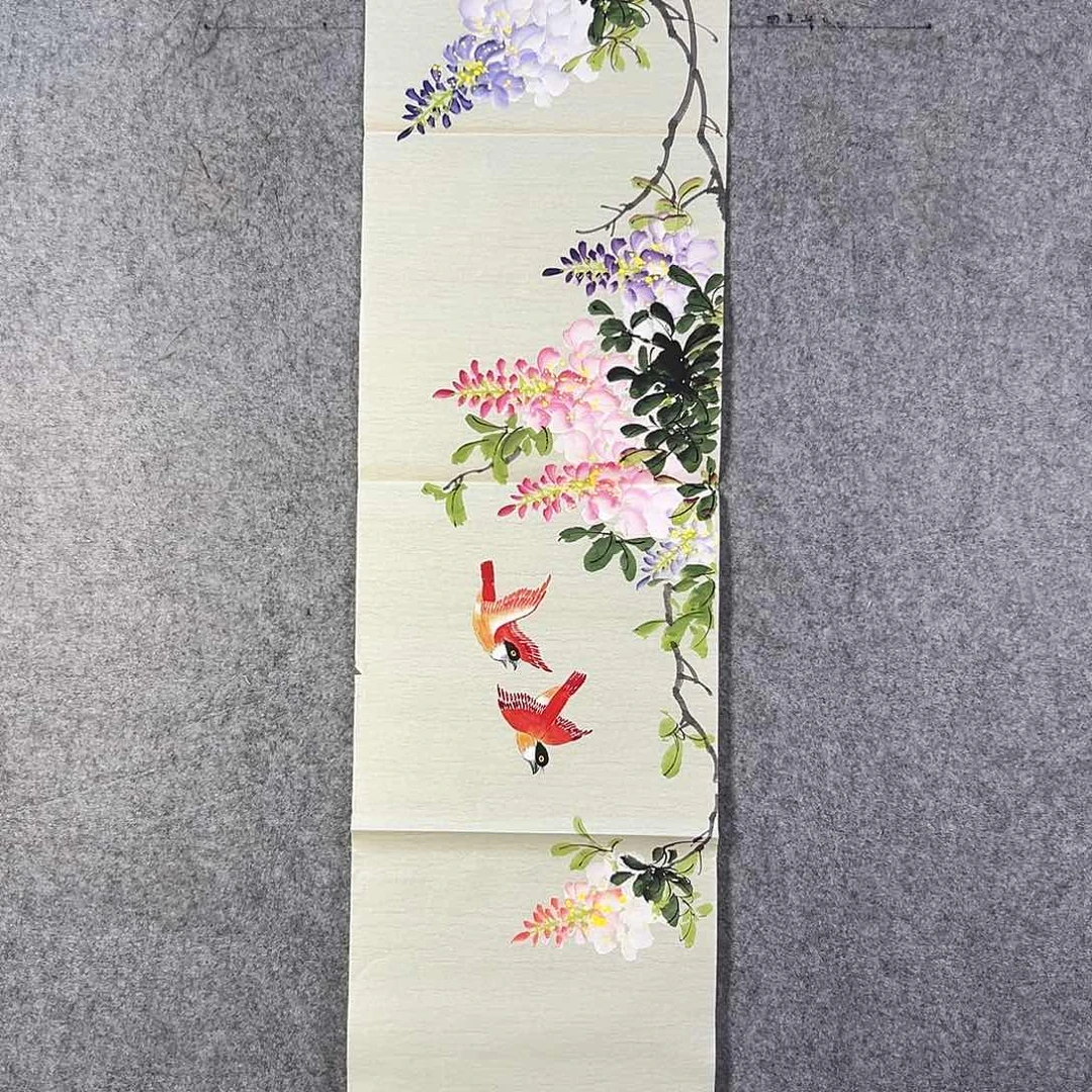 国画407 花鸟在此鸣叫时还要一