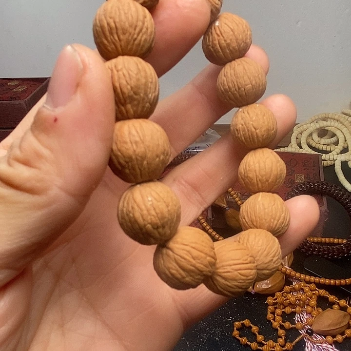 小***葛吊坠橄榄核橄榄核雕猴头手串手链