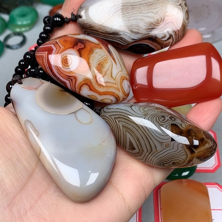 无***声玛瑙/玉髓未镶嵌颈饰