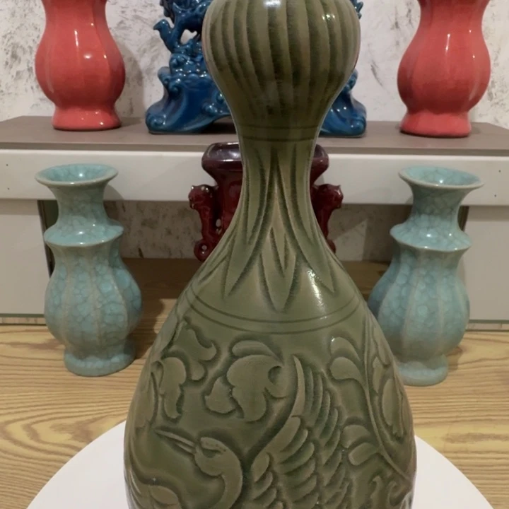 瓷片手工制作陶瓷摆件