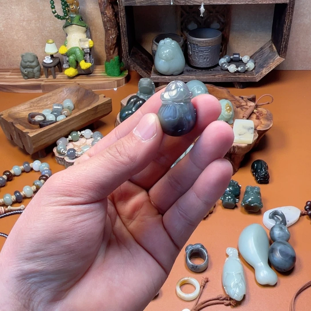 和田玉（糖玉）未镶嵌车挂