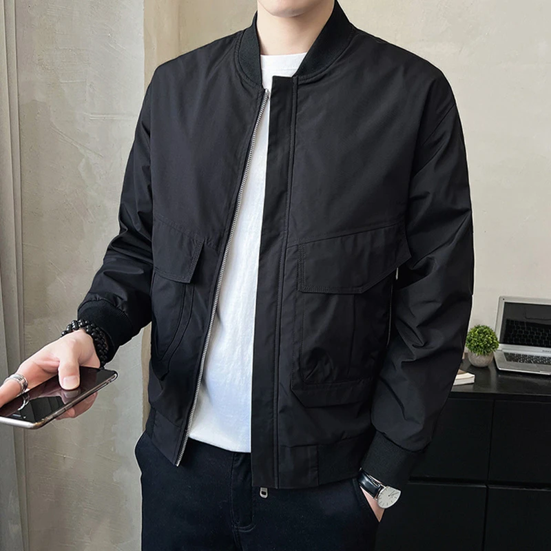 2220 帅气棒球服夹克男韩版潮牌立领2025春秋季新款潮流短款外套