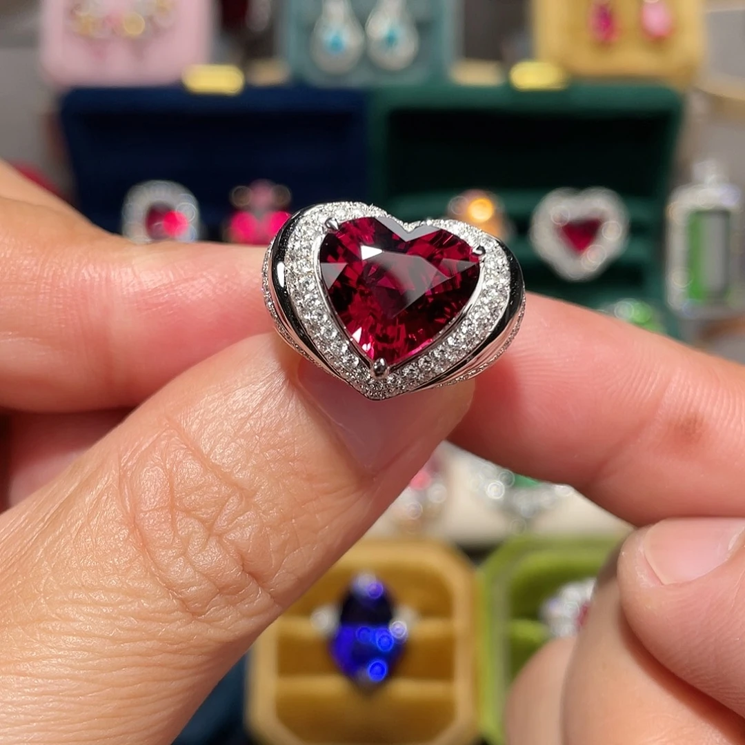 戒指碧玺18K金镶嵌5.38ct