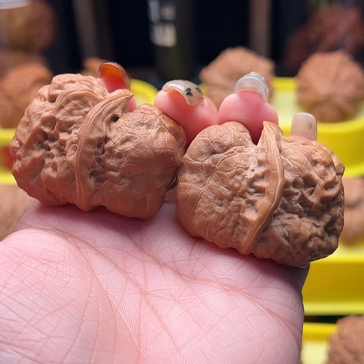 那***事吊坠文玩核桃蛤蟆头蛇头 微修