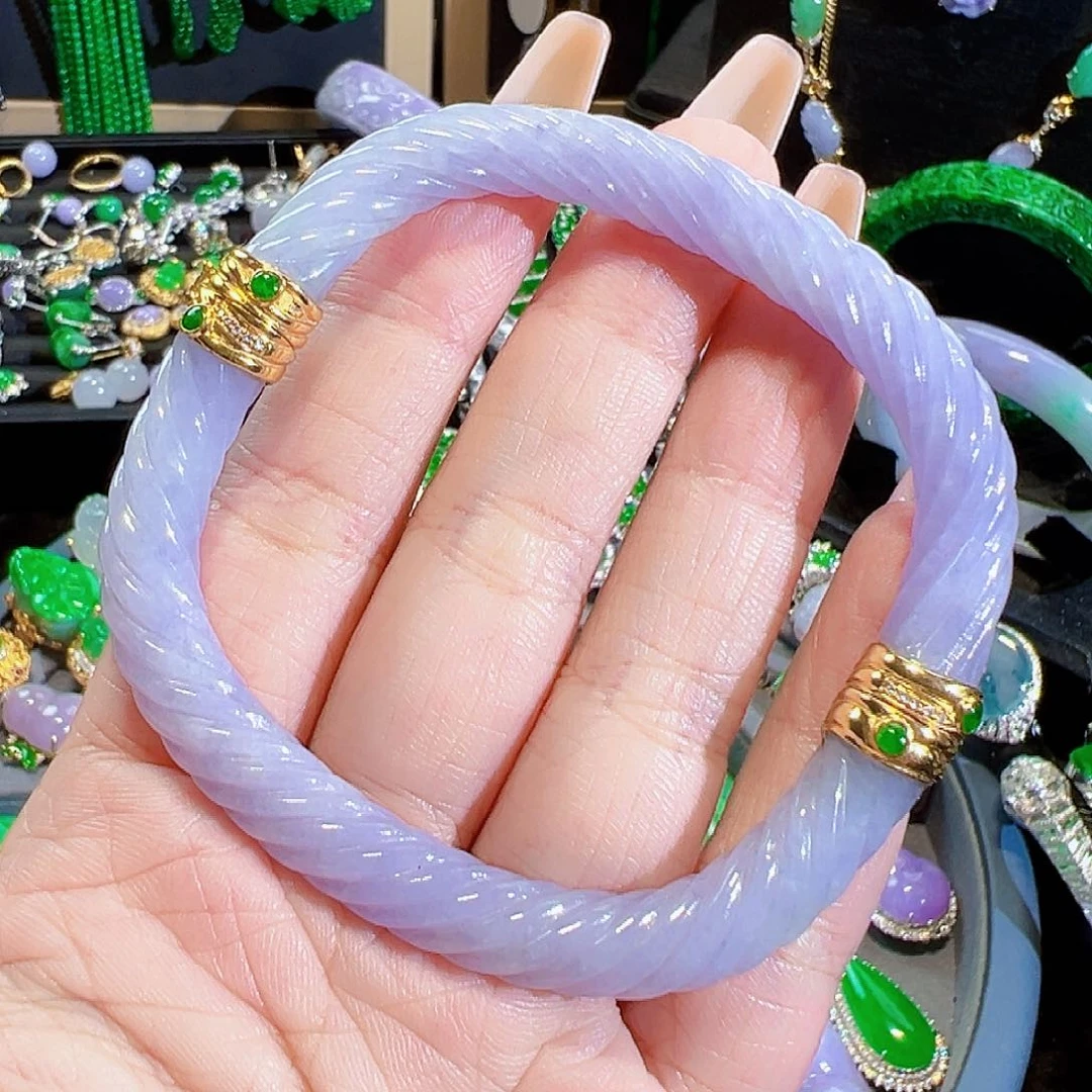 翡翠手镯未镶嵌A**Y签收后24小时鉴赏期