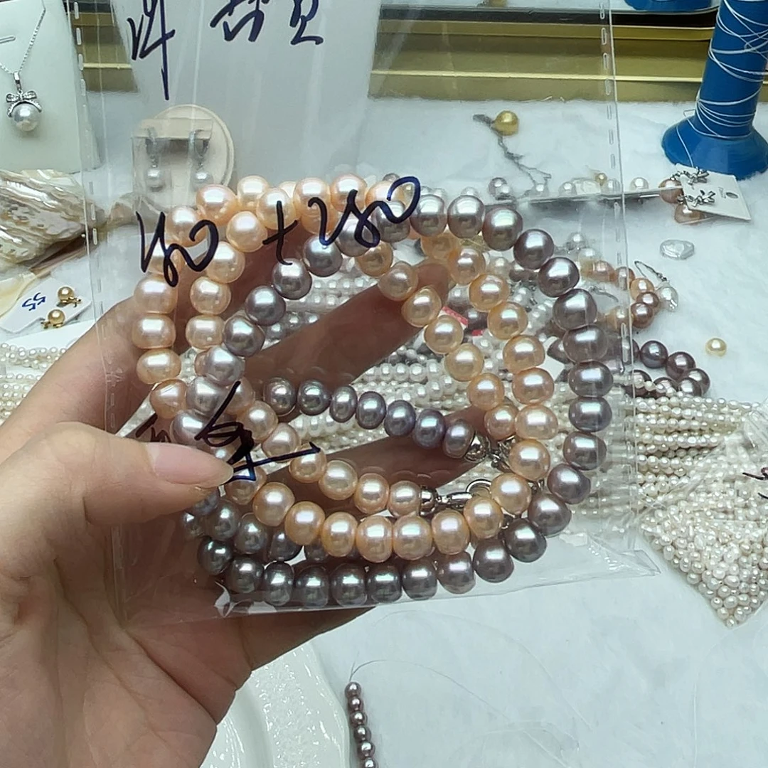 淡水珍珠手绳合金好看的话肯定好看的