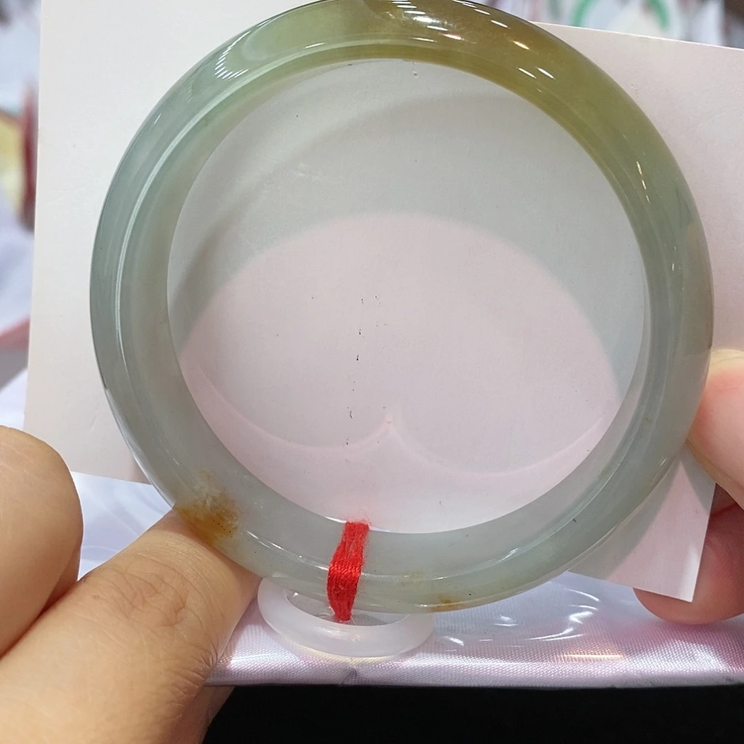 翡翠手镯未镶嵌圈口58.4