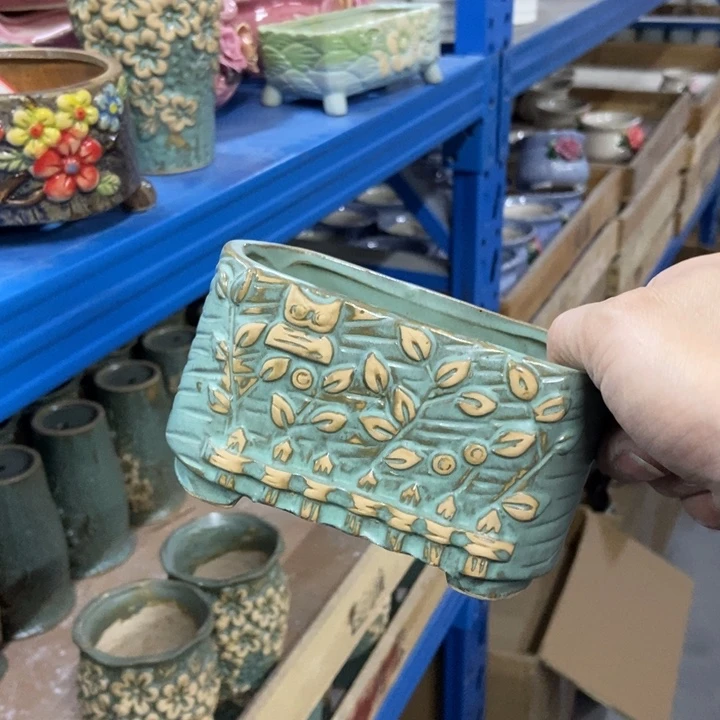 陶瓷花盆单场满9.9发12.5*7*7.5