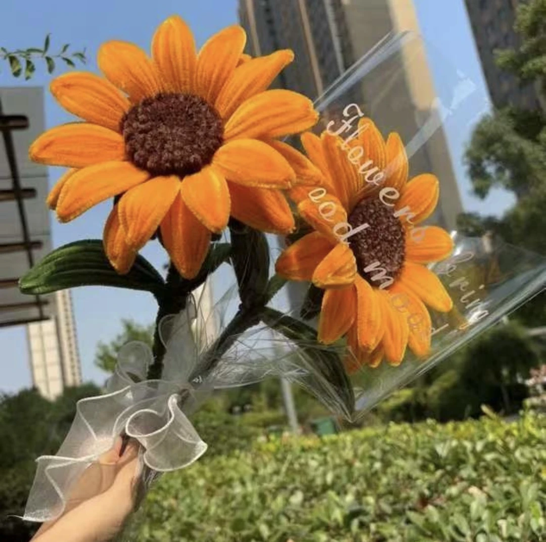中大号向日葵成品加密扭扭棒适合毕业教师节毕业花一举夺魁