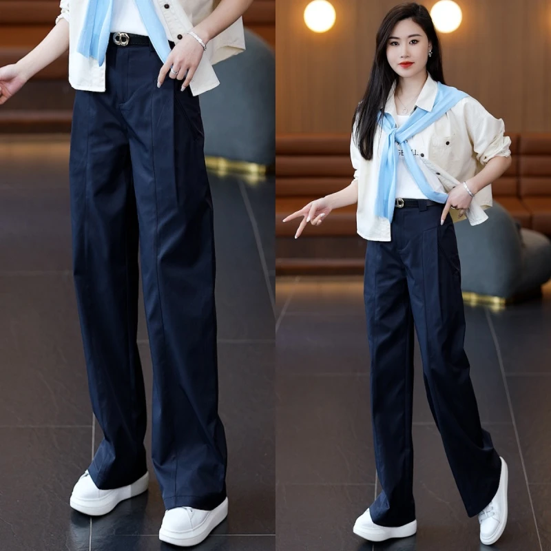 【舒柔特风琴裤】亲肤舒适显瘦休闲裤2025春季新款女裤子春夏时尚