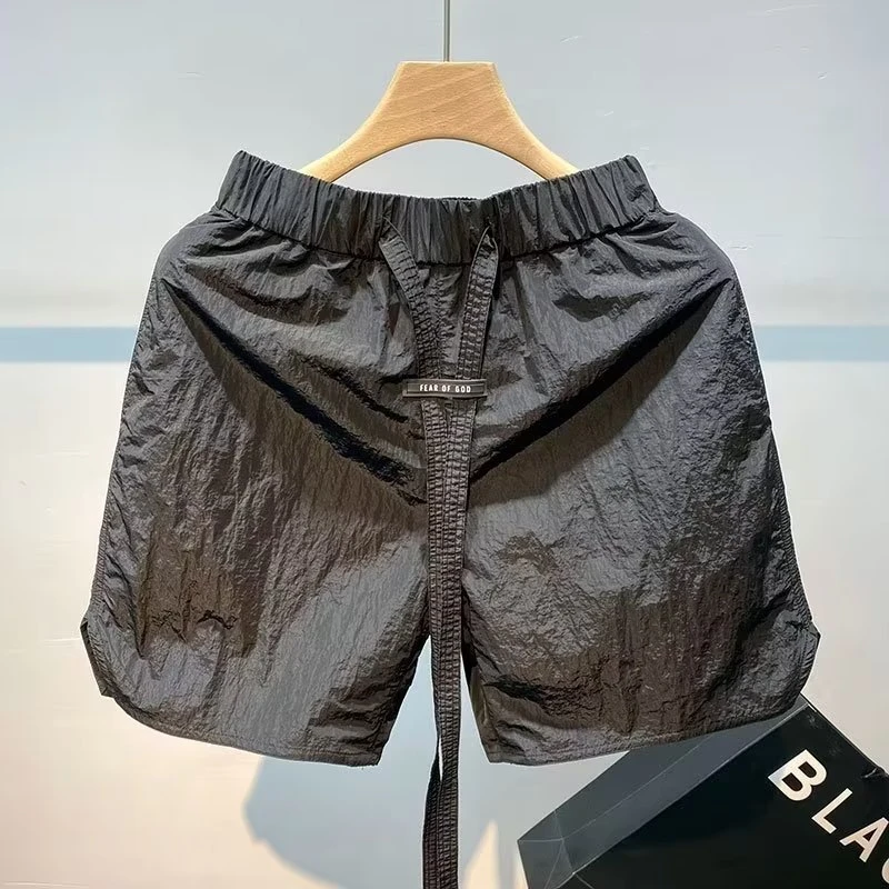 新款夏季男士运动短裤潮牌宽松透气速干五分休闲裤子男