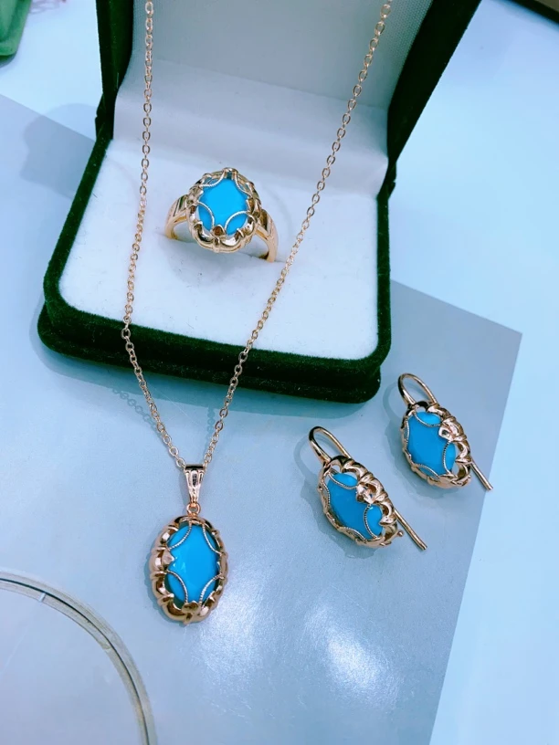 合金玻璃耳饰  uquk kok 三件套 208号