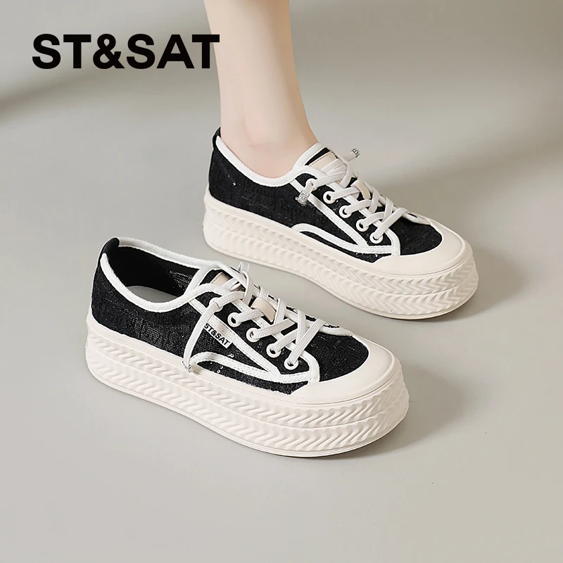 星期六懒人渔夫鞋女小香风2025夏季新款透气显脚小网面小白鞋爆款