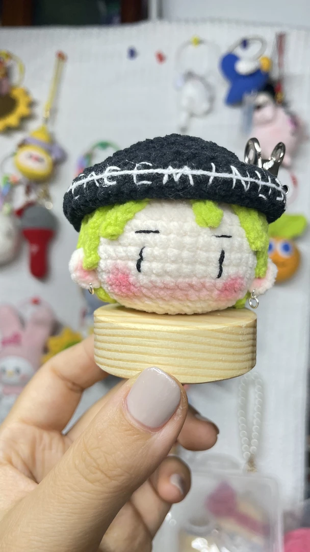 成品！钩织绿发权志龙演唱会周边应援挂件