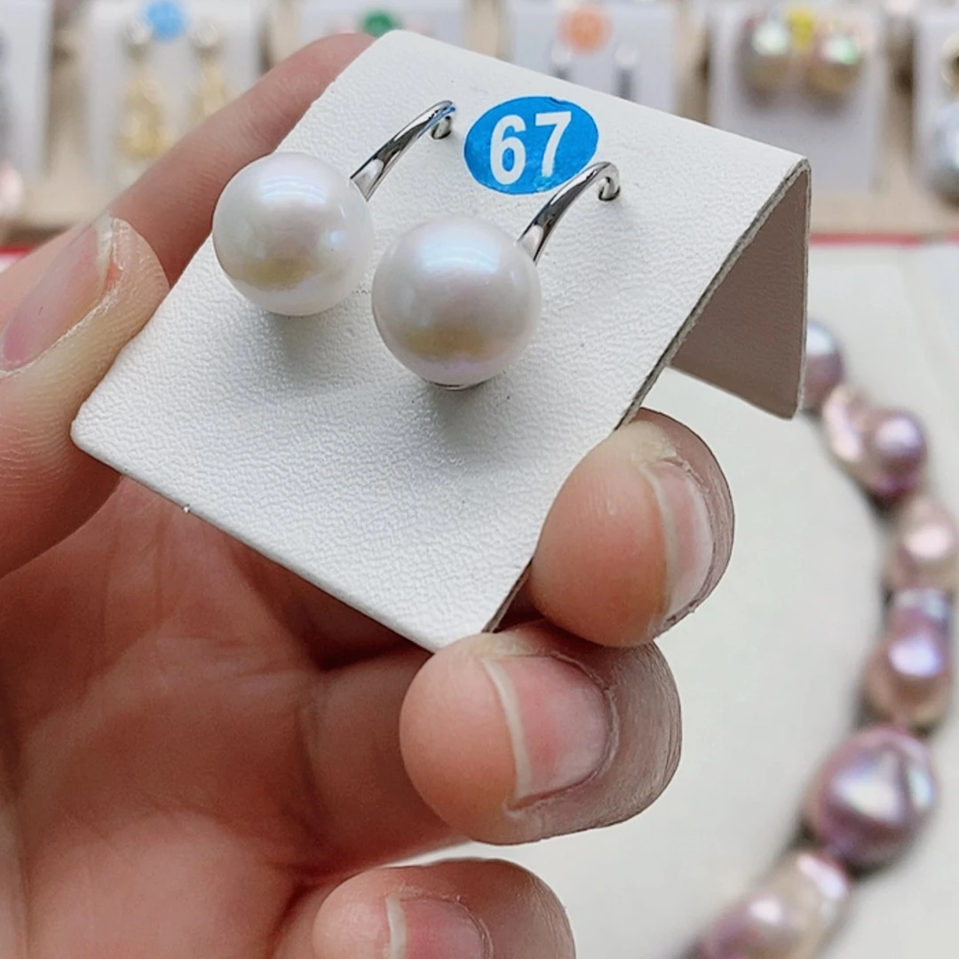 【闪购商品】淡水珍珠耳饰银S925镶嵌