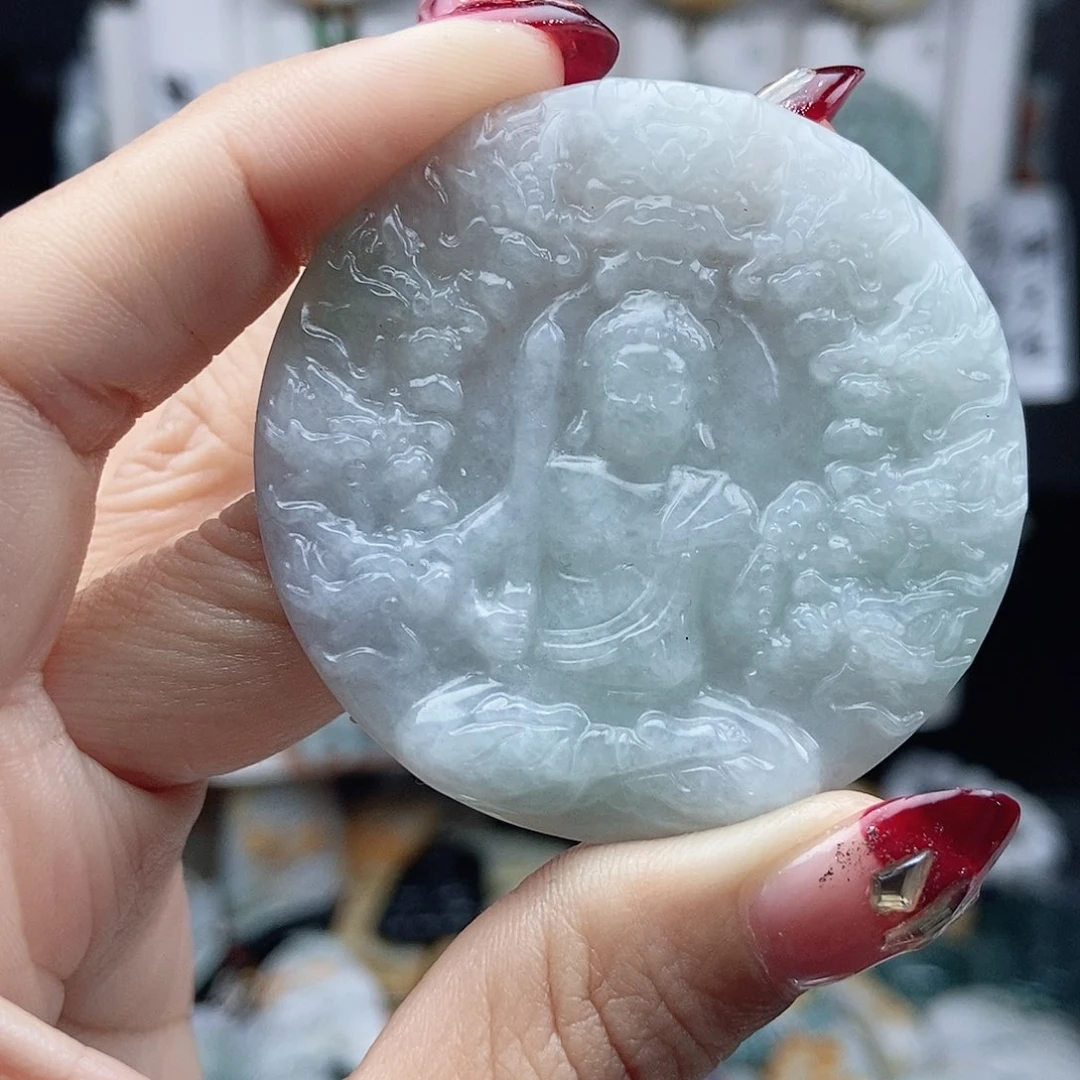 翡翠颈饰14K金镶嵌翡翠