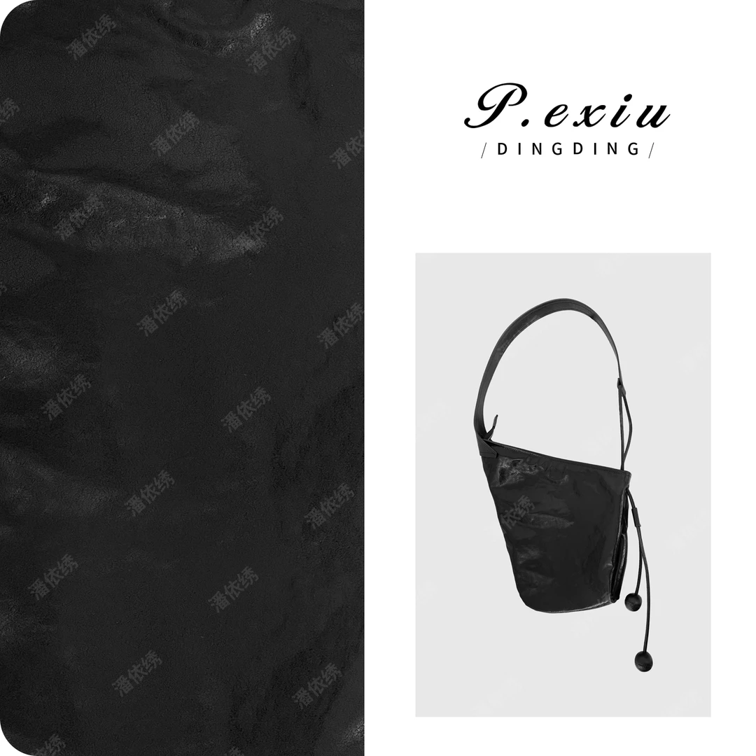 头层牛皮小众设计牛角包单肩斜挎包 CF2100