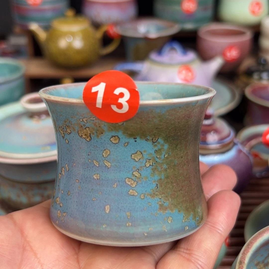手工制作钧窑茶器
