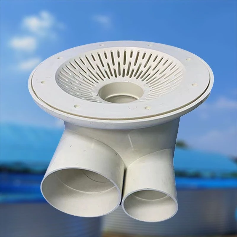 养殖池鱼池鱼缸虾池鱼塘PVC双排鱼马桶排污地漏帆布排水口养鱼