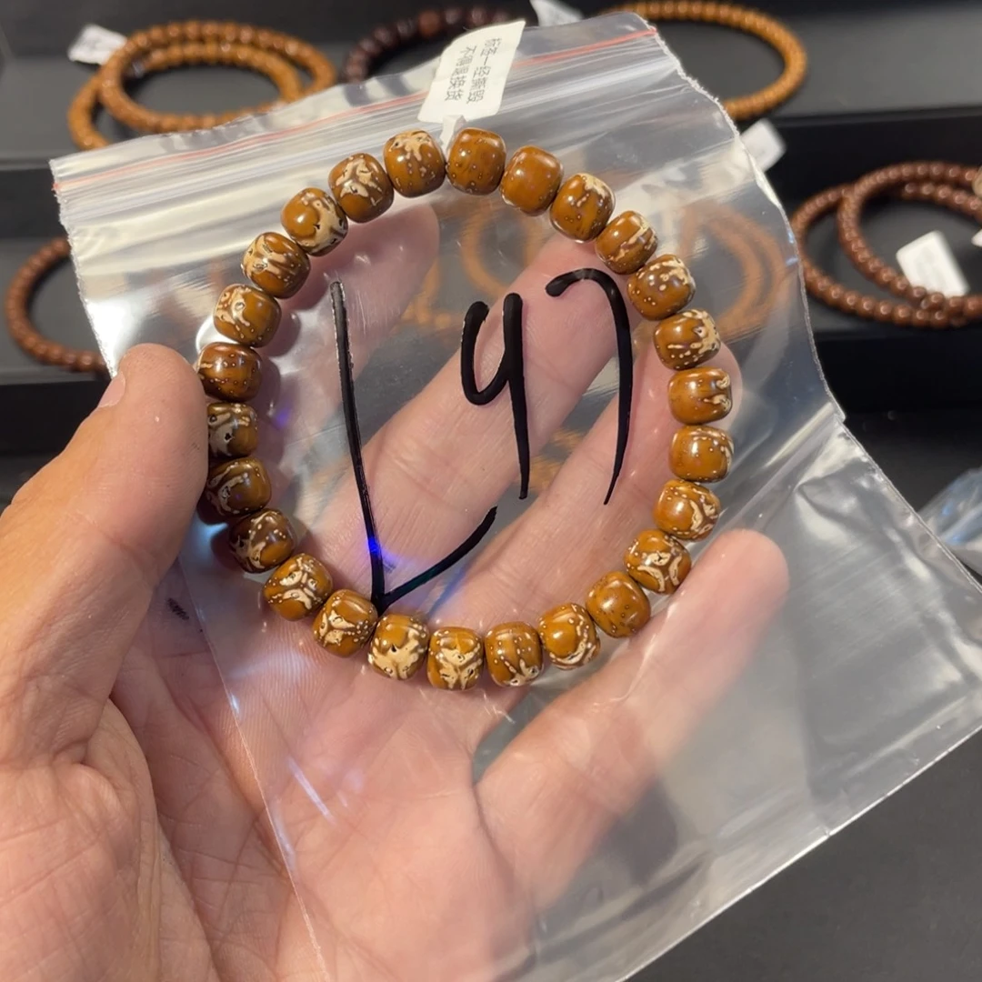 手串紫金鼠9×8实心鬼脸老型L97