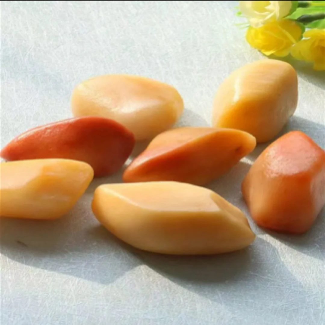 新疆昆仑山戈壁三彩盆景石装饰摆件【直播为准 180专拍】