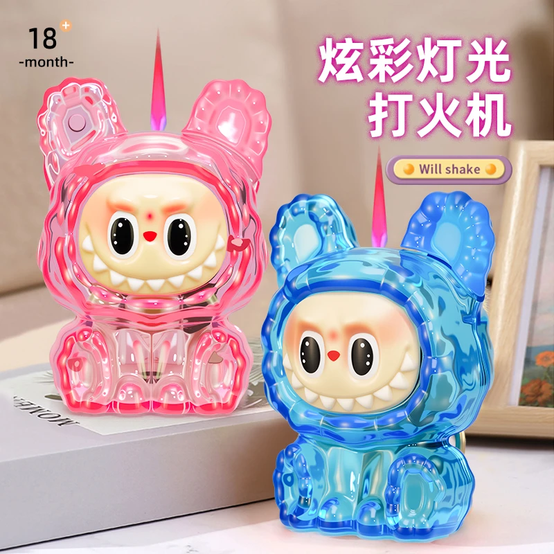 新款防风直冲打火机可爱造型创意打火机红焰个性简约