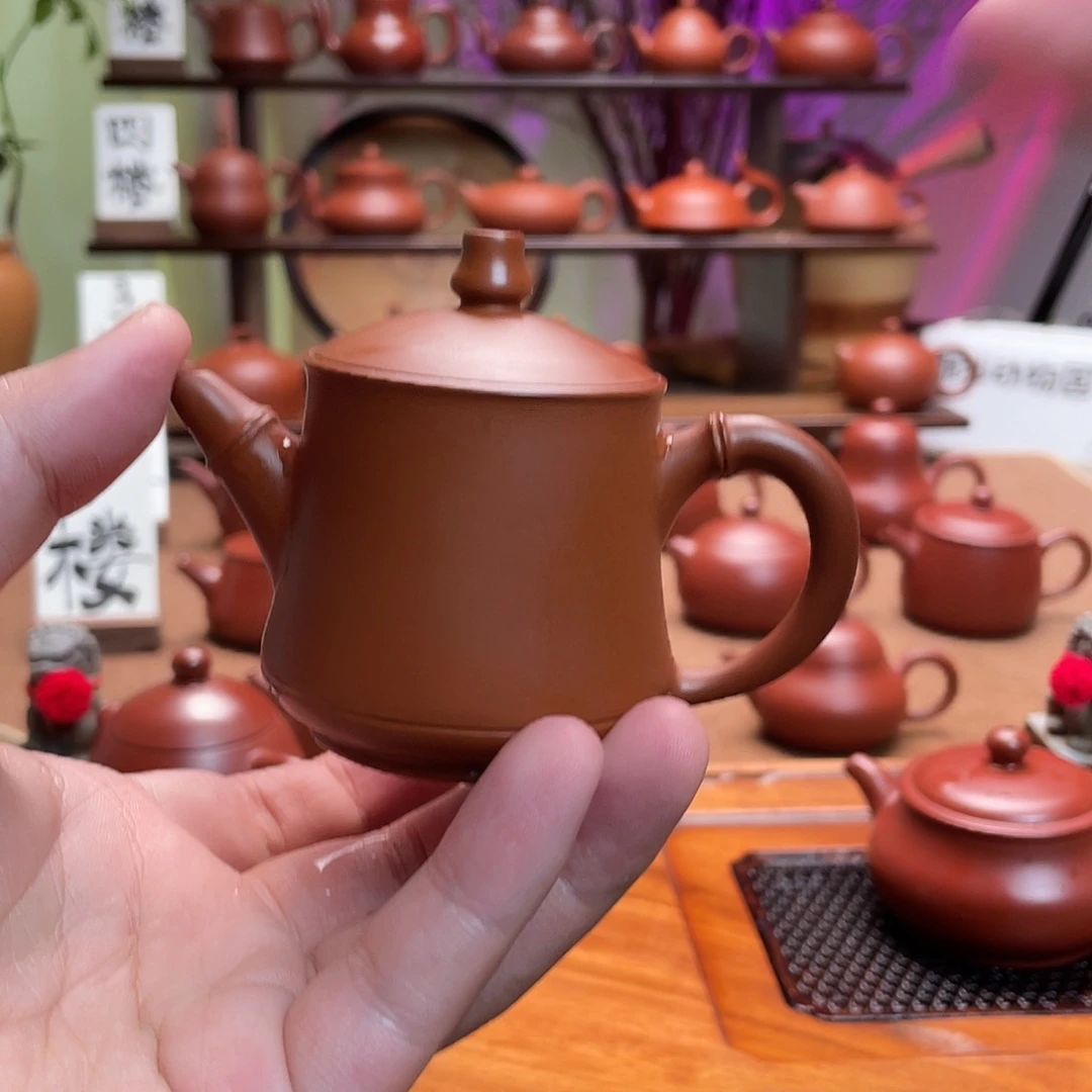 紫砂茶壶0**6竹节精工